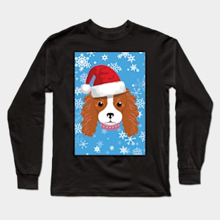 Christmasy King Charles Cavalier Spaniel Long Sleeve T-Shirt